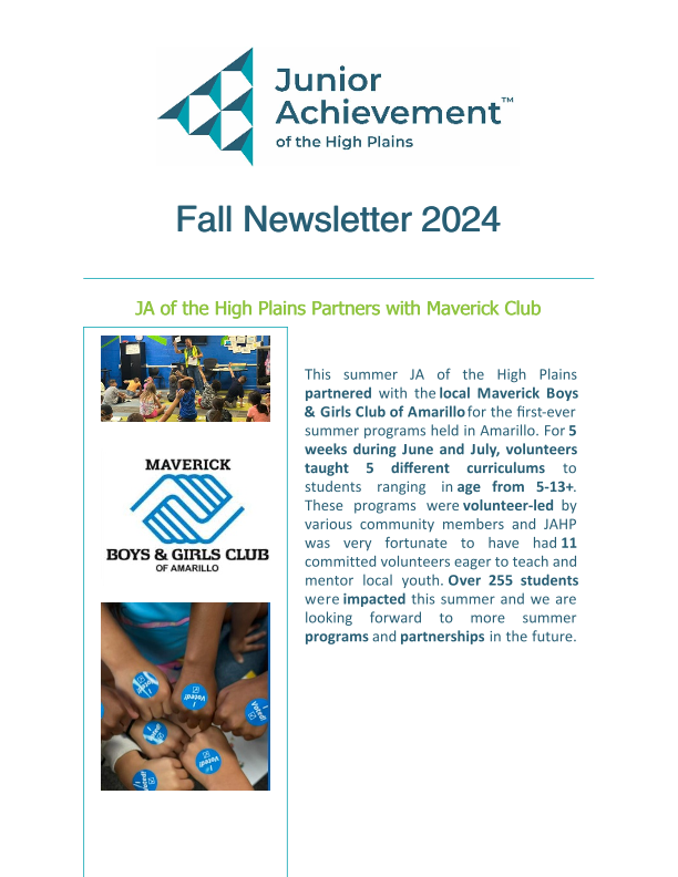 JAHP 2024-2025 Fall Newsletter